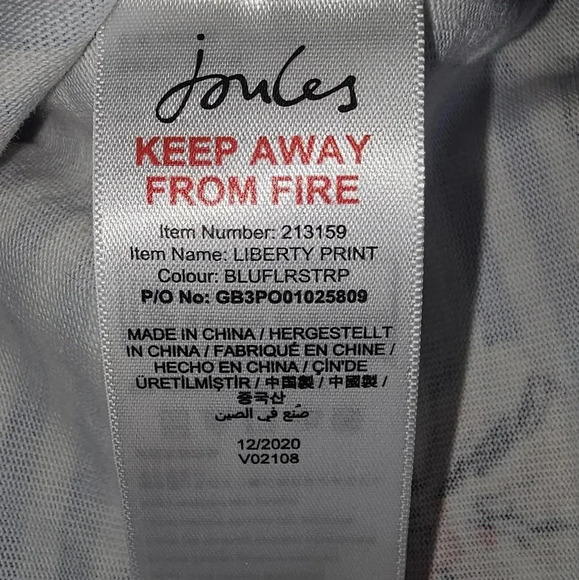 Joules flower and stripe‎ t-shirt dress - Picture 8 of 10